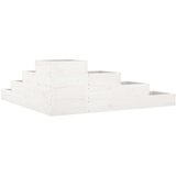  Sadilica s 4 razine 106x104 5x36 cm bijela od borovine | shoptok.hr