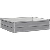  Povišeni vrtni krevet Siva 100 x 80 x 24 cm | shoptok.hr