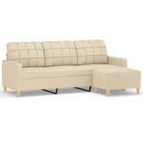 Trosjed s tabureom krem 180 cm od tkanine | shoptok.hr