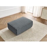 Bobochic Paris Temno siv tabure iz rebrastega žameta Chelsea – | Shoptok.si