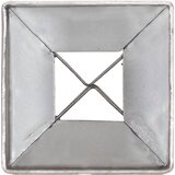  Šiljci za tlo 2 kom srebrni 7 x 7 x 75 cm od pocinčanog čelika | shoptok.hr
