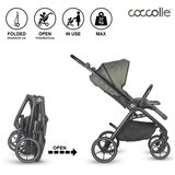 Coccolle Otroški voziček 3 v 1 Serry Moss zelena | Shoptok.si