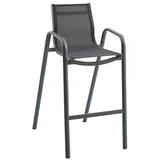 Gastro Vrtni barski stol (Š x G x V: 53,5 x 74 x 110 cm, Jeklo, Tekstil, Antracit)