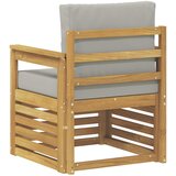  2 Komad Set vanjskih sofa Poliester Bijela i svijetlosiva | shoptok.hr