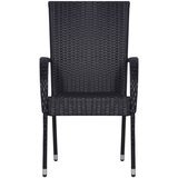  5-dijelni vrtni blagovaonski set crni | shoptok.hr