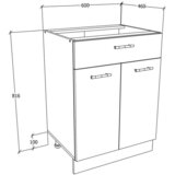 MID.YOU KUHINJSKA SPODNJA OMARICA | Shoptok.si