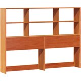 vidaXL Krevet s regalom za knjige bez madraca 120 x 190 cm od borovine | shoptok.hr