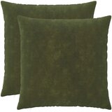  Jastuk s jastukom HEERLEN 2 kom. Zelena Mikrofibra Flis - Zelena 80 x 80 cm 2 | shoptok.hr