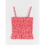 Sinsay Top na naramenice s ukrasnim volanima | shoptok.hr