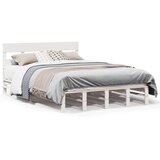 vidaXL Okvir kreveta bez madraca bijeli 160x200 cm od masivne borovine | shoptok.hr