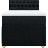  Krevet s oprugama i madracem crni 90x200 cm od tkanine | shoptok.hr