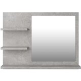 vidaXL kupaonsko ogledalo siva boja betona 60 x 10,5 x 45 cm iverica | shoptok.hr
