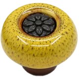 Generic 3 kosi rumenih ročajev na vratih omar, imitacija bronastih kamnitih vzorcev ročajev z leopardjim vzorcem, ročajev za pohištvo z eno luknjo, (21126388) | Shoptok.si