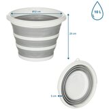 MID.YOU Vedro Clean Silr, 10 L, Siva, Bela | Shoptok.si