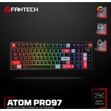 Fantech Tastatura mehanička Gaming MK918 RGB Atom PRO97 Wireless crna (Red switch) | ePonuda.com