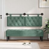  Držeće uzglavlje Zidne Morska zelena 150 x 55 x 7 cm Baršun - zelena boja mora 140 cm bez LED | shoptok.hr