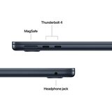 Apple Prenosnik MACBOOK AIR 15.3'' 8GB/256GB Čip M4 Midnight (mw1l3cr/a) | Shoptok.si
