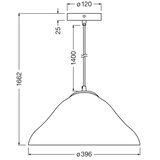 Osram viseći visilica na sajli lotus leaf 1xE27/9W/230V prečnik 39,6 cm | Eponuda.com