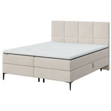 MESONICA Bež boxspring krevet s prostorom za odlaganje 160x200 cm Bufo – | shoptok.hr
