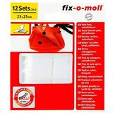 Fix-o-moll Velkro podloga (25 x 25 mm, Bela, Lepljenje, 12 kos) | Shoptok.si