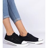 D/CEO marka niezdefiniowana Black women's perforated sneakers Saha Cene