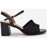 Boto Women's Heeled Sandals Black Sarena | Shoptok.si