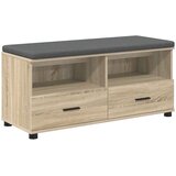  Klupa za hodnik s jastukom Sonoma hrast 100 x 38 x 46 cm | shoptok.hr