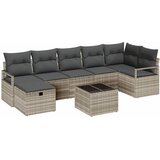  Set sofe 8 kom. 7-Broj sjedala Svijetlo siva poliratan | shoptok.hr