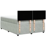  Krevet s oprugama i madracem svjetlosivi 140x200 cm baršunasti | shoptok.hr