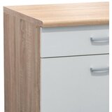 Modern Living omarica andy, bela, barva hrasta | Shoptok.si