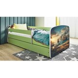 MID.YOU Dječji krevet Dreamy brod 160x80 sa madracem s ladicom Zelena Cijene