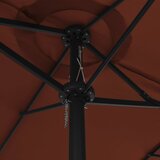 Vanjski suncobran s aluminijskim stupom 460 x 270 cm terakota | shoptok.hr