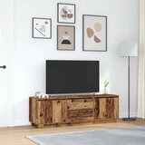 TV ormarići s LED svjetlima 2 kom boja drva 160,5x41x50 cm | Eponuda.ba