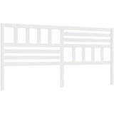 Maison Chic posteljno vzglavje - vzglavna omarica - nočna omarica belo 206x4x100 cm trdna borovina, (21706172) Cene