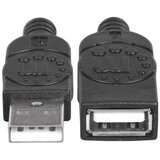 Manhattan kabel USB 2.0 produžni, AM/AF,1.8m, crni 338653 | shoptok.hr