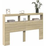 Ormarić za uzglavlje s LED svjetlima boja hrasta 160x17x102 cm | Eponuda.ba