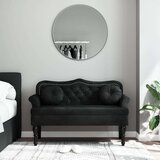  Klop z blazinami črna 120,5x65x75 cm žamet, (20954930) | Shoptok.si