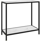  Konzolni stol bijeli 80 x 35 x 75 cm od kaljenog stakla | shoptok.hr