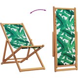  Sklopiva stolica za plažu uzorak lišća od eukaliptusa i tkanine | shoptok.hr