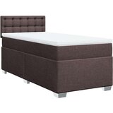  Krevet s oprugama i madracem tamnosmeđi 100 x 200 cm od tkanine | shoptok.hr