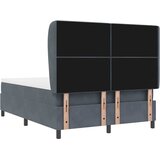  Krevet s opruga kutije Tamno siva 190 x 140 cm Baršun | shoptok.hr