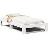  Okvir kreveta bez madraca bijeli 75 x 190 cm masivna borovina | shoptok.hr