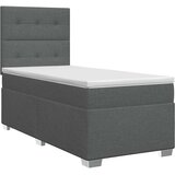  Boxspring krevet s madracem Tamnosiva Jjedan Tkanina | shoptok.hr