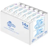 Baby vlažne maramice 56/1 Sensitive Care 99% voda 14 komada