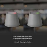  LED Prigušiva dodirna punjiva stona lampa LED/3W/5V 3000K srebrna | Eponuda.com