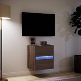  Zidni TV ormarić s LED svjetlima boja hrasta 41x31x45 cm | Eponuda.com