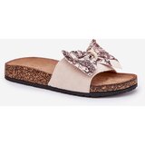Boto Ladies sandals with bow on cork platform beige Lisandrea | ePonuda.com
