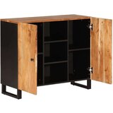  Komoda s 2 vrata 90 x 33 x 75 cm od masivnog drva bagrema | shoptok.hr