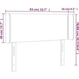  Vzglavje z ušesi kapučino 83x16x78/88 cm umetno usnje, (20953380) | Shoptok.si