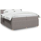 Maison Chic Box spring postelja - Vzmetna postelja z vzmetnico taupe 200x200 cm blago SL23998, (21879823) | Shoptok.si
